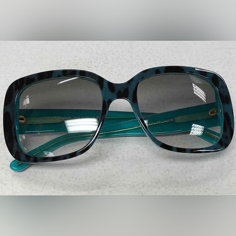 Dolce & Gabbana Teal and Black Sunglasses with COA certificate - Picture 4 of 8